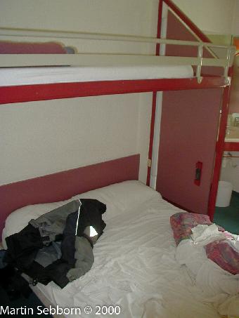 Formula 1 hotel room - wipe down plastic!