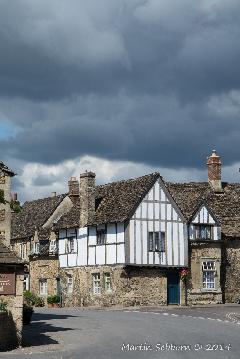 A stormy sky over Lacock