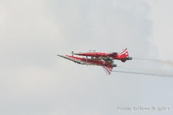 Are the touching?  Incredible flying skills from the Swiss Display Team