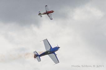 Extra Extra!  1/2 model in formation with full sized version - scary and magnificent