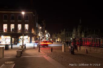 I particularly like the reflected red from the car brake lights