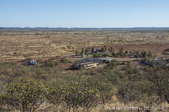 View over Cheela Plains - you can just see the van...