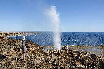 Blow hole in action!