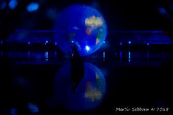 Amazing show projected fountain